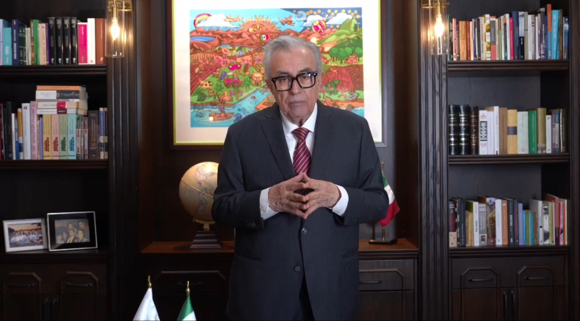 Rubén Rocha Moya anuncia su regreso a la gubernatura de Sinaloa desde una oficina